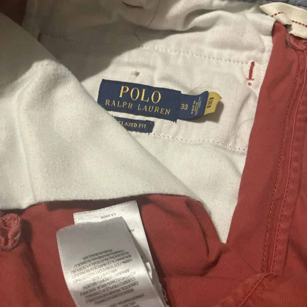 POLO RALPH LAUREN 33 RELAXED‎ FIT COTTON SURPLUS Shorts RED